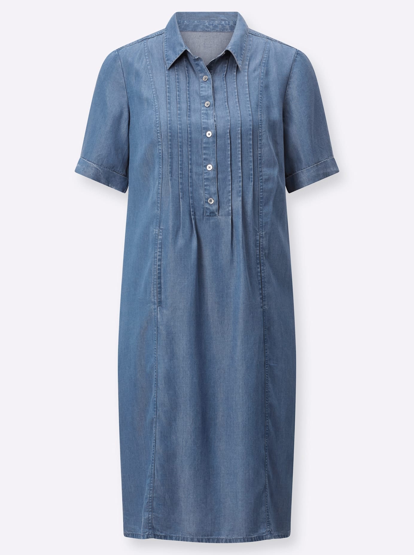 Casual Looks Jeanskleid »Jeans-Kleid« Nahttasche