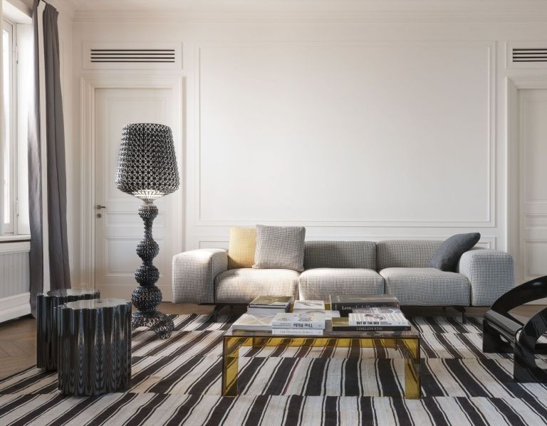 Kartell Largo bank driezitter zwart