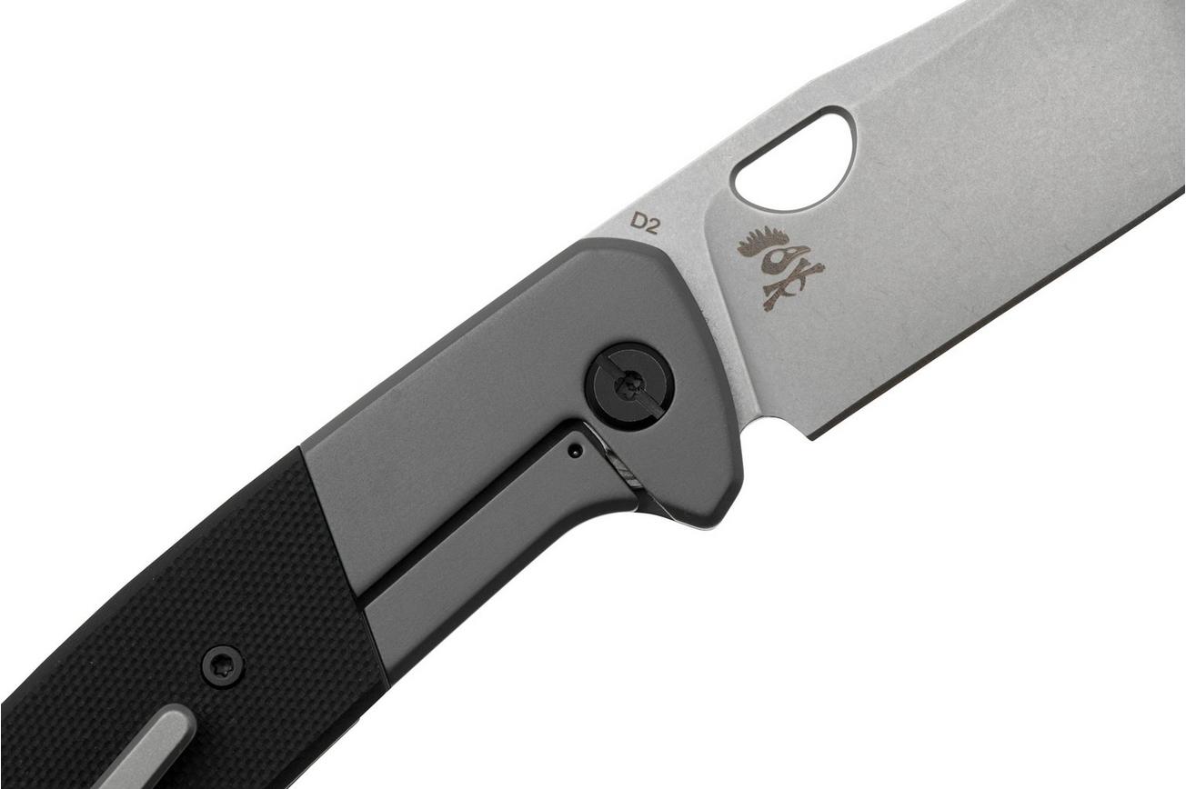 Böker Plus Elso Folder 01BO554, Stonewashed D2, Stainless Steel And G10, zakmes, Kornel Kiss design