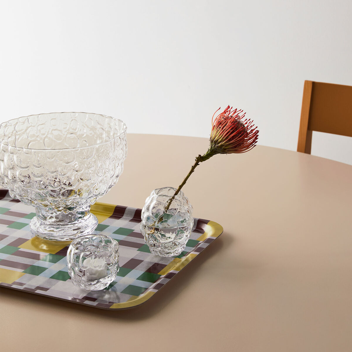Moss lyslykt 7,3 cm, klar