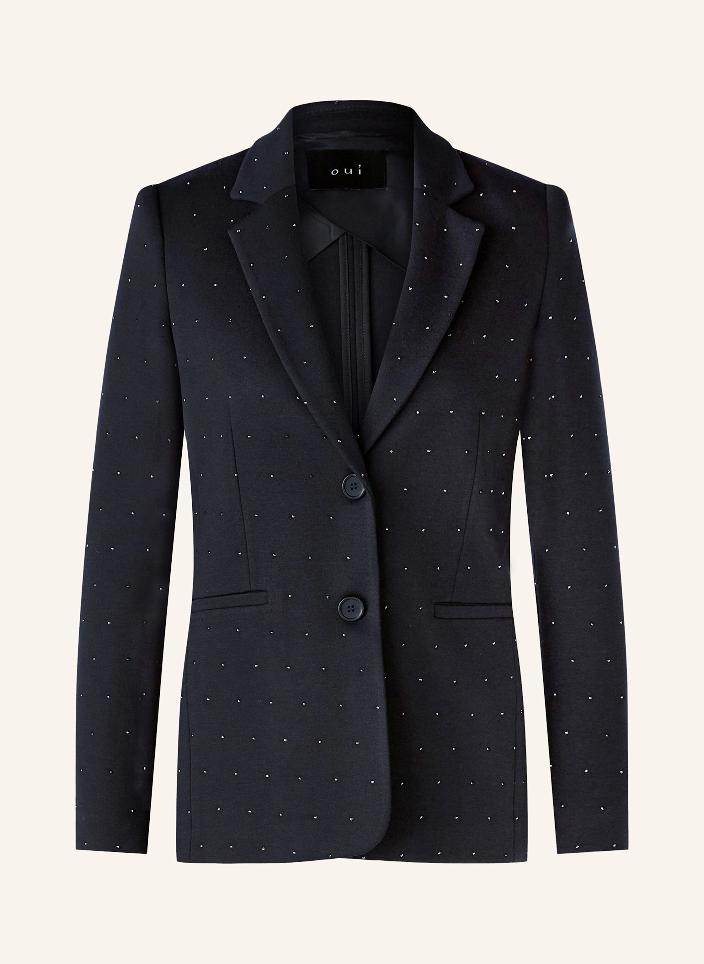 oui Blazer mit Schmucksteinen