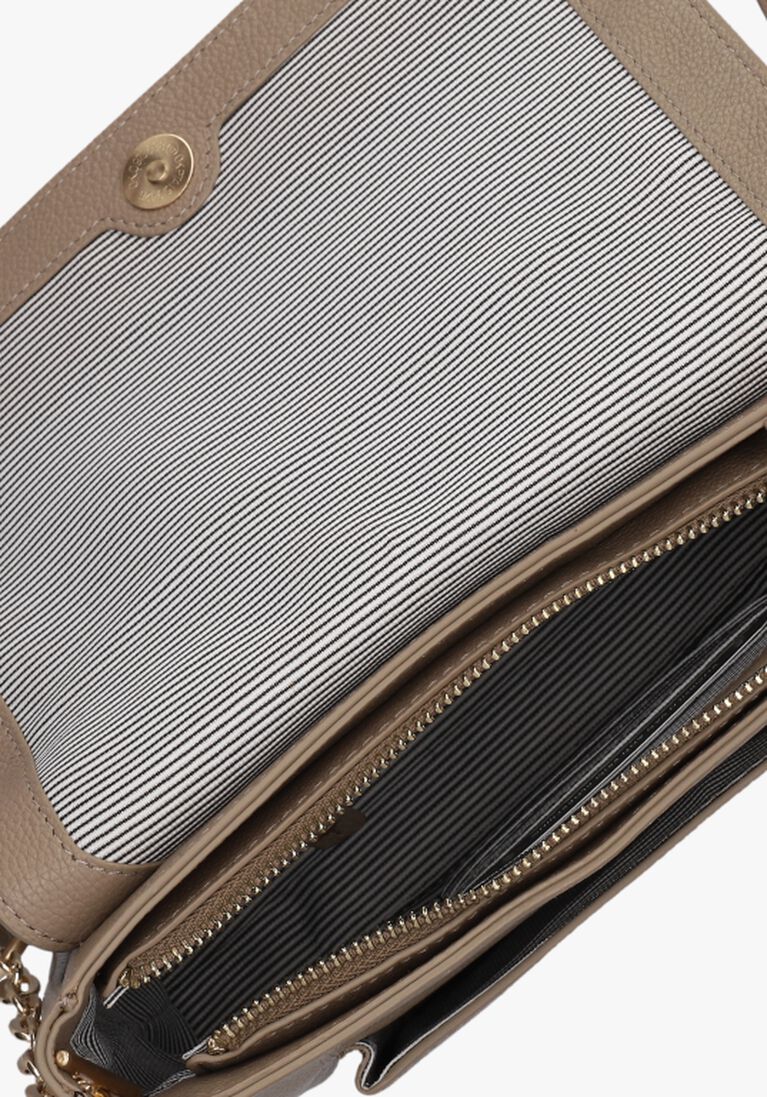 LOULOU ESSENTIELS taupe loulou essentiels schoudertas crossbody royal nappa 1