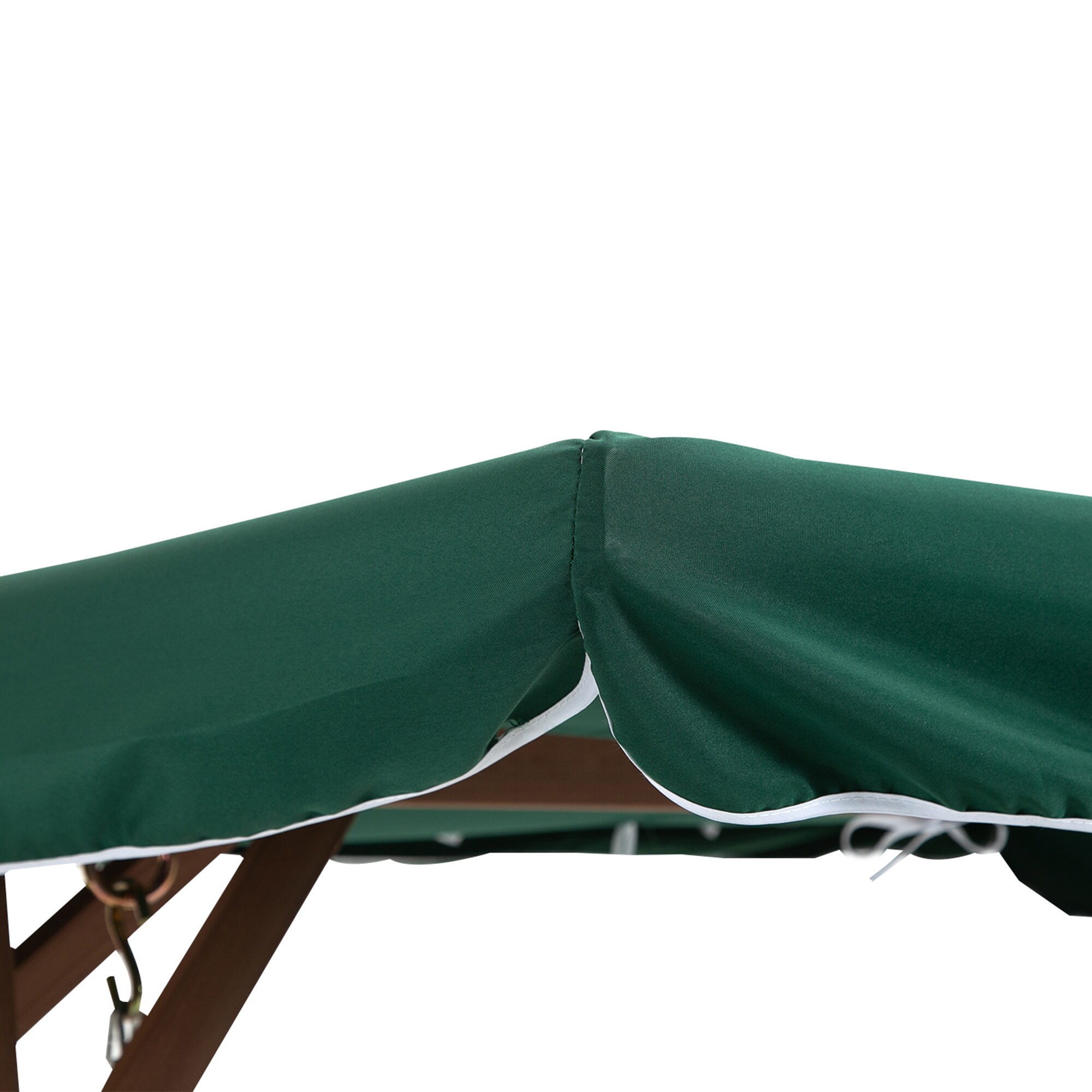 Outsunny Hollywoodschaukel für 2 Personen braun, grün 160 x 120 x 165 cm (BxTxH)
