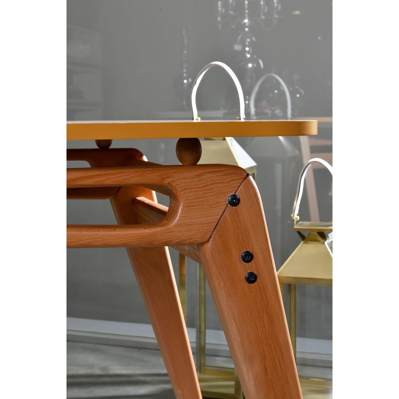 Wooden Art Table Palace beige - 160x75x80 cm
