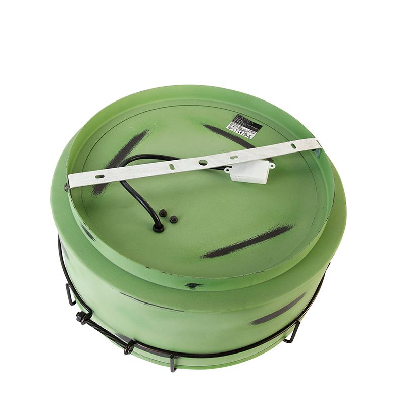 Industriële plafondlamp groen 35 cm - Barril