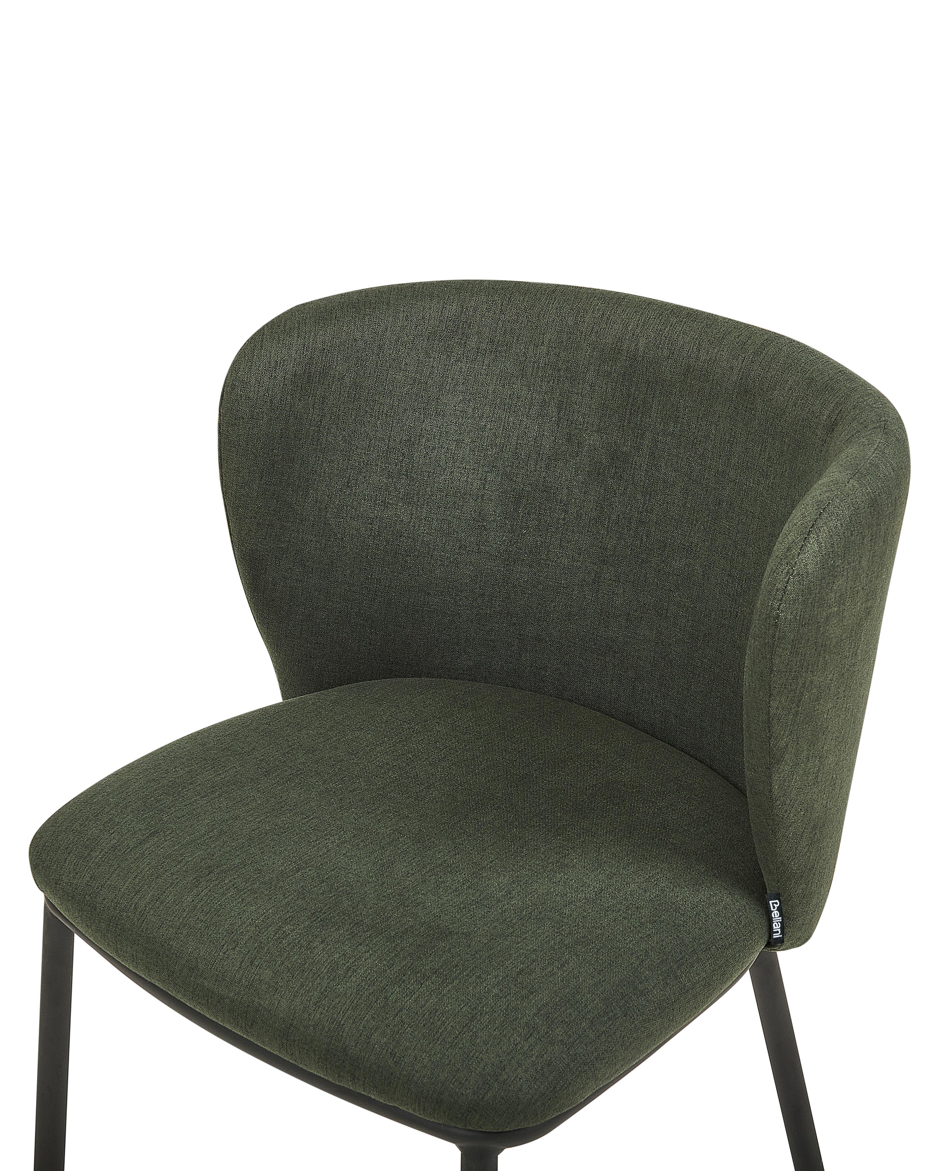 Set van 2 eetkamerstoelen MINA Donkergroen