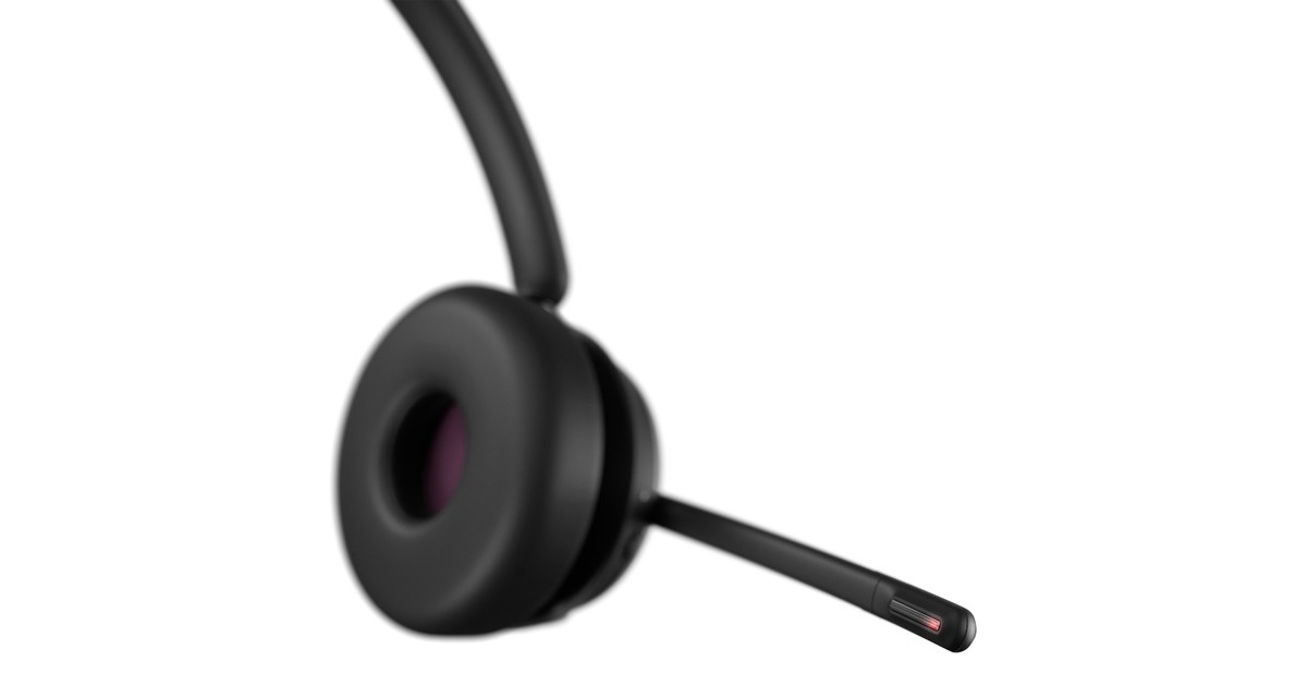 EPOSIMPACT 1061T ANC on-ear headset  (Zwart, Incl. oplaadstandaard)