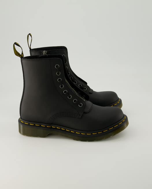 Dr. Martens 1460 Pascal Front Zip Stiefeletten in Schwarz