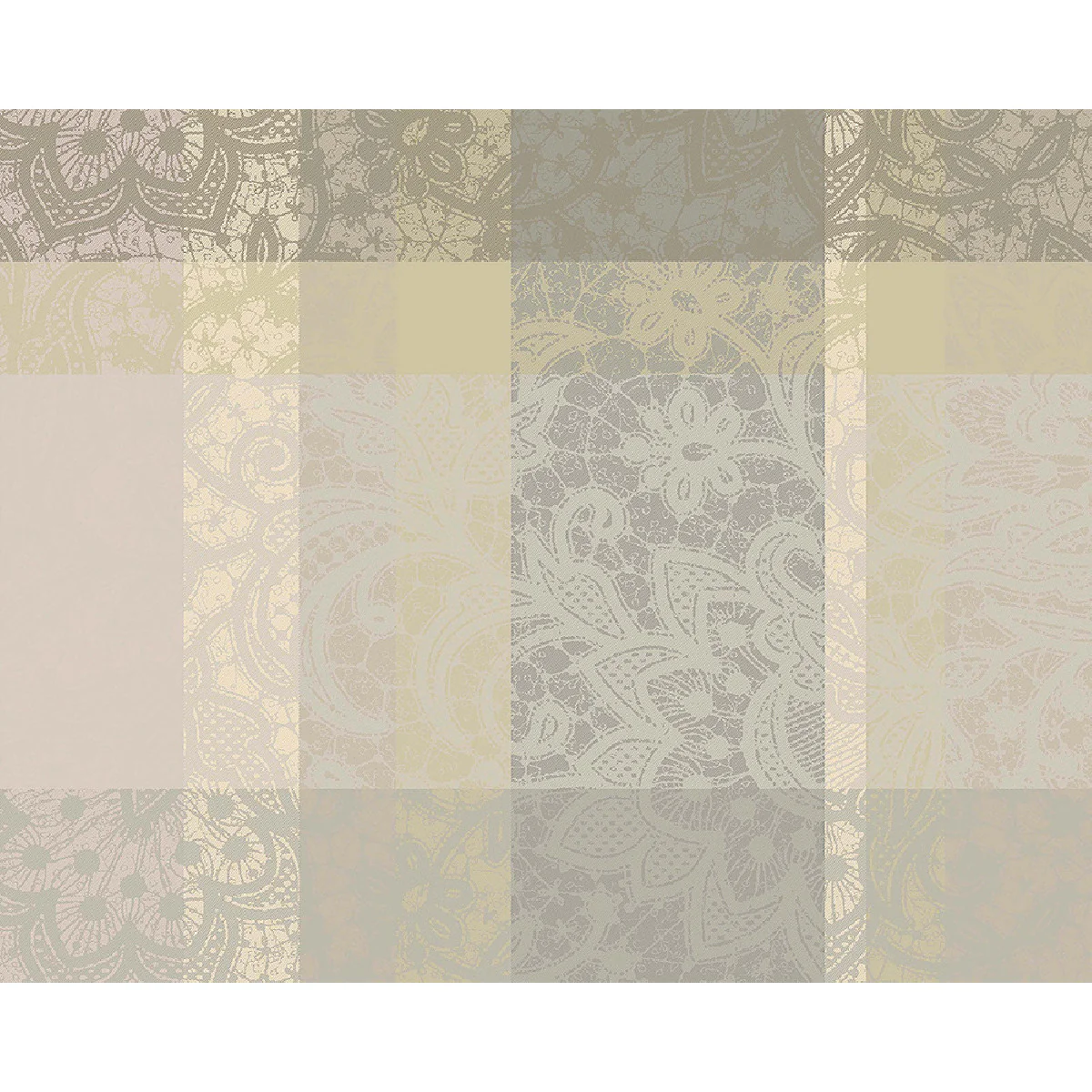 Set enduit imperméable pur coton beige 40X50 Garnier Thiebaut