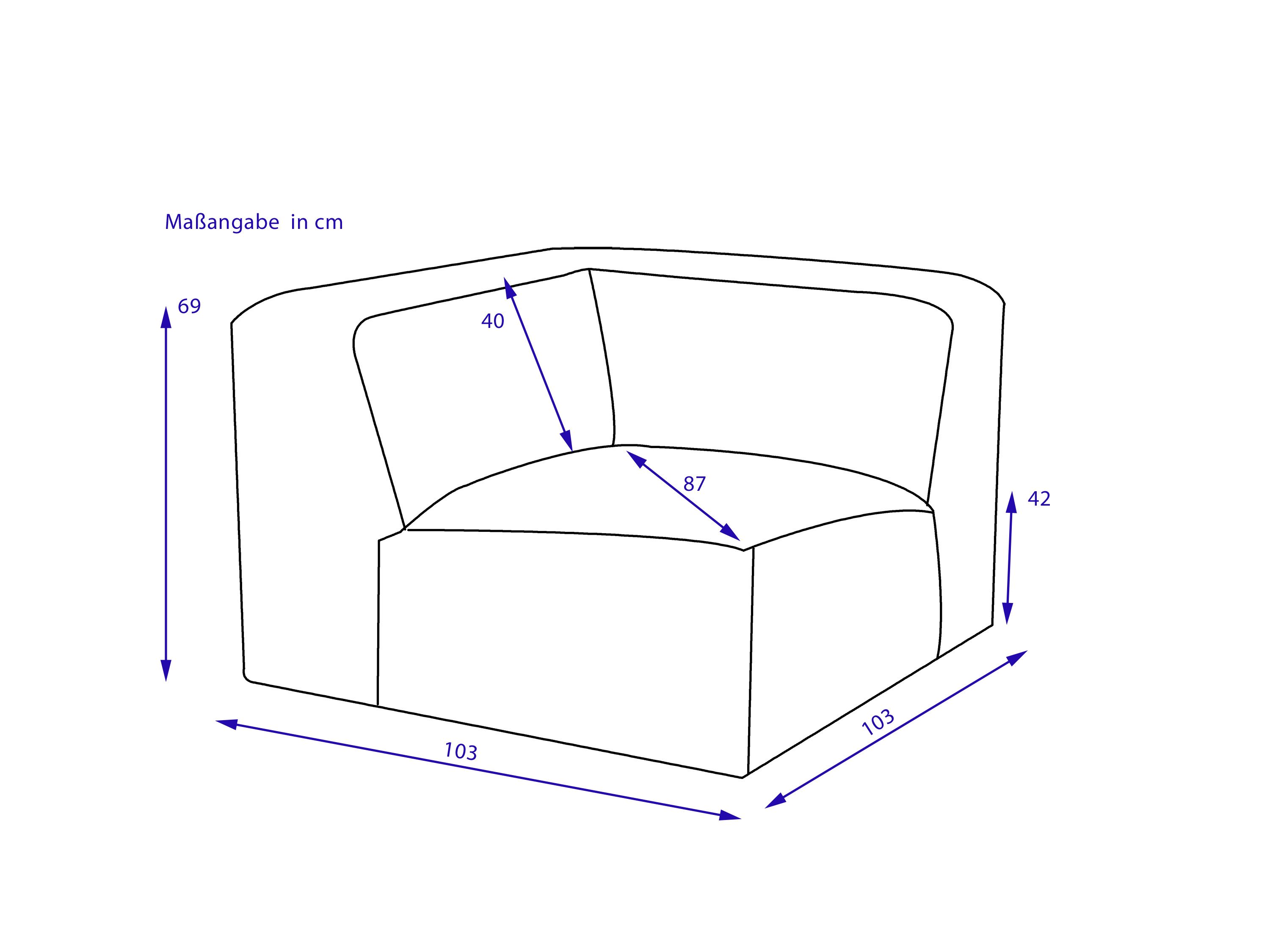 Sofaelement SANSIBAR BERGEN