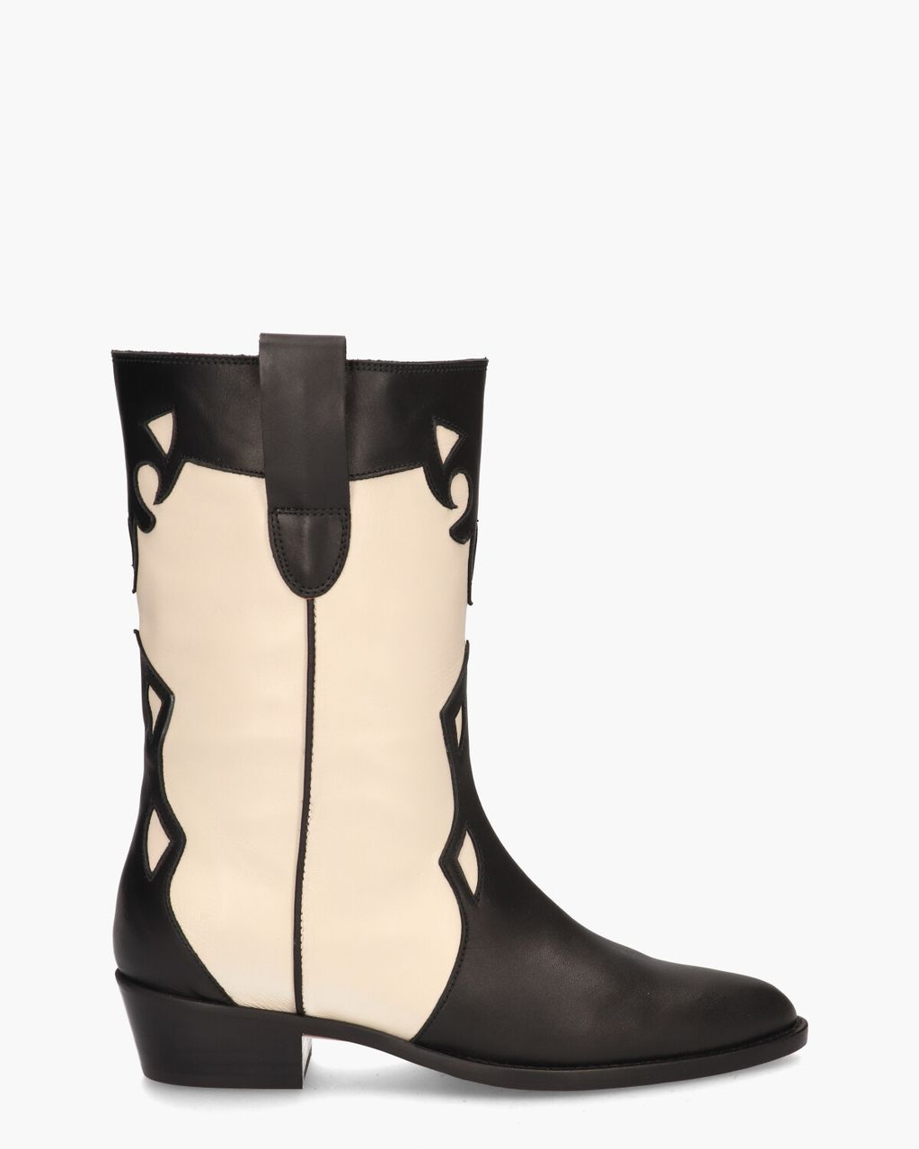 Toral TL-12765 Off-White/Zwart Damesboots