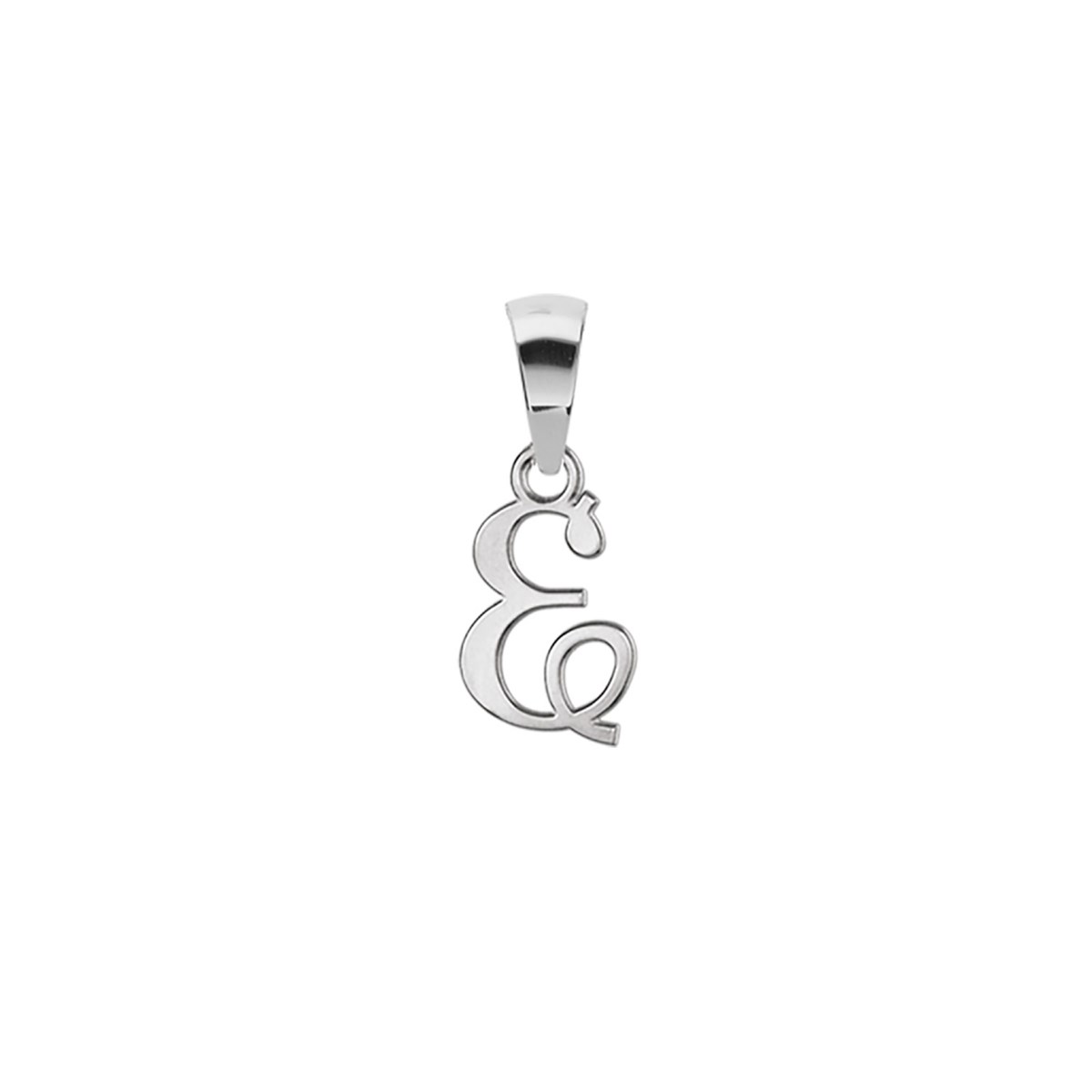 Pendentif Initiale Lettre E - Argent