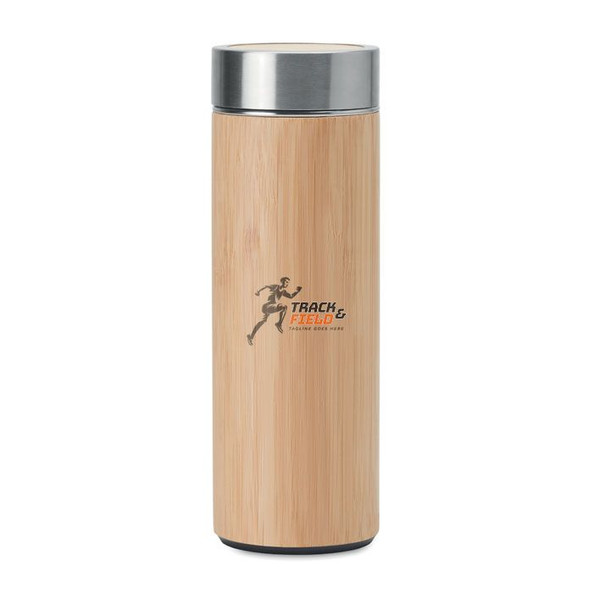 GiftRetail MO9421 - BATUMI Gourde double paroi  Bambou