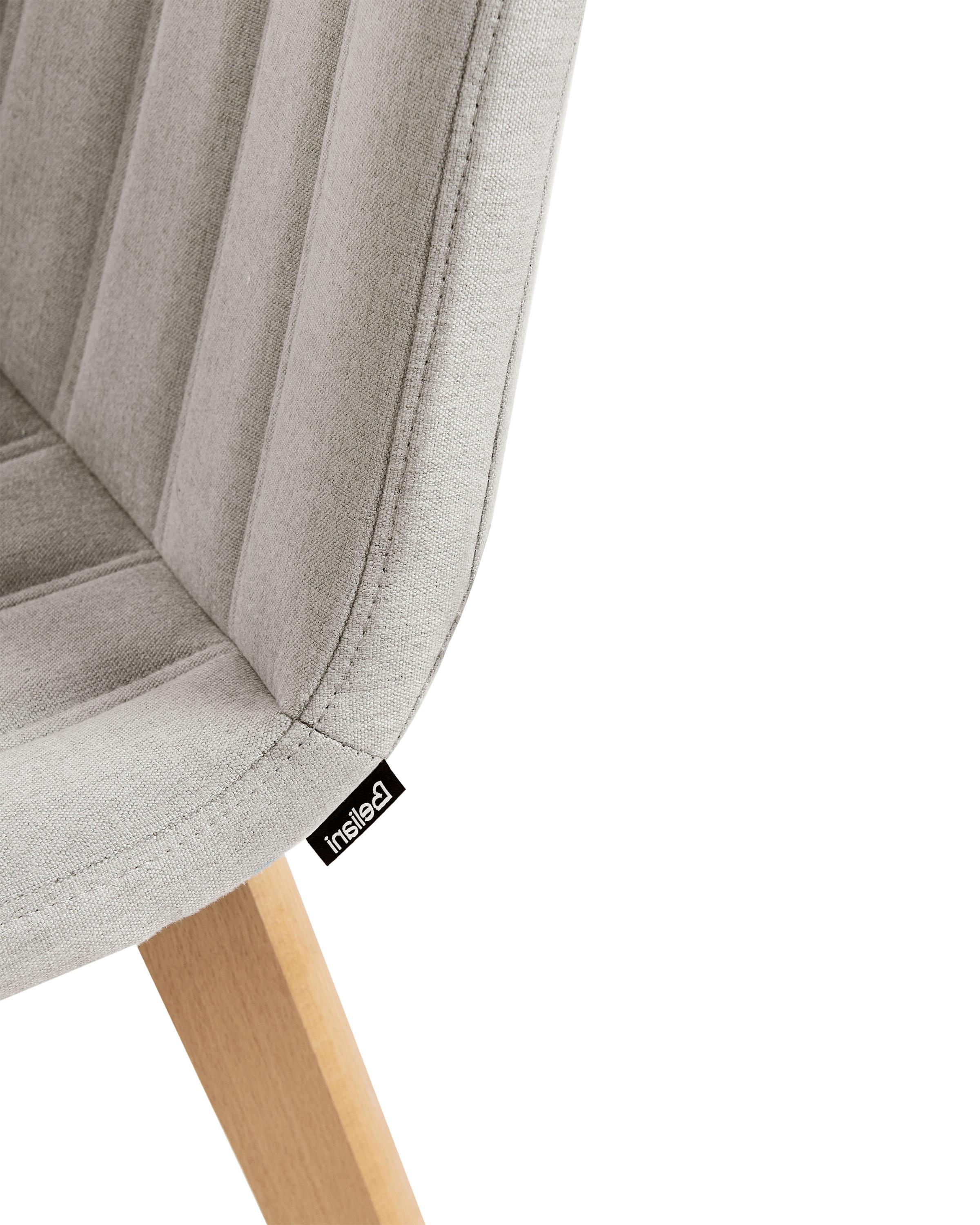 Set van 2 eetkamerstoelen CALGARY Lichtgrijs