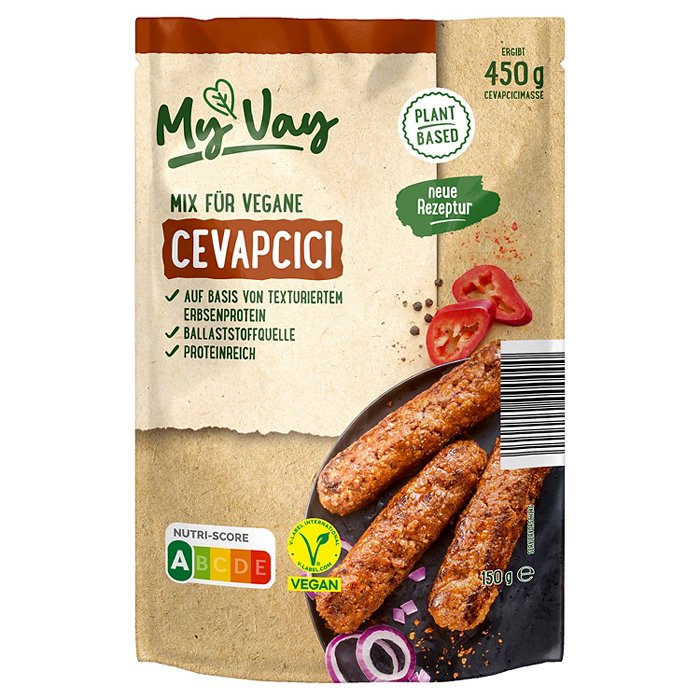 MY VAY Vegane Fleischalternativen 150 g, Cevapcici