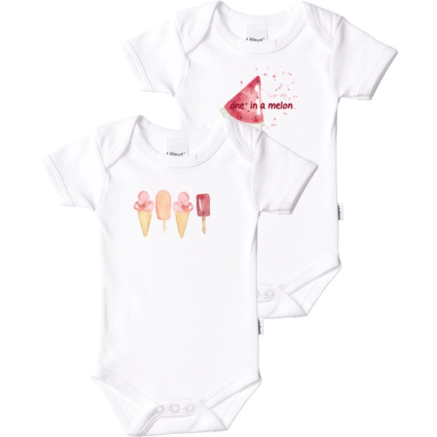 Liliput Kurzarm-Bodies 2er-Pack weiß