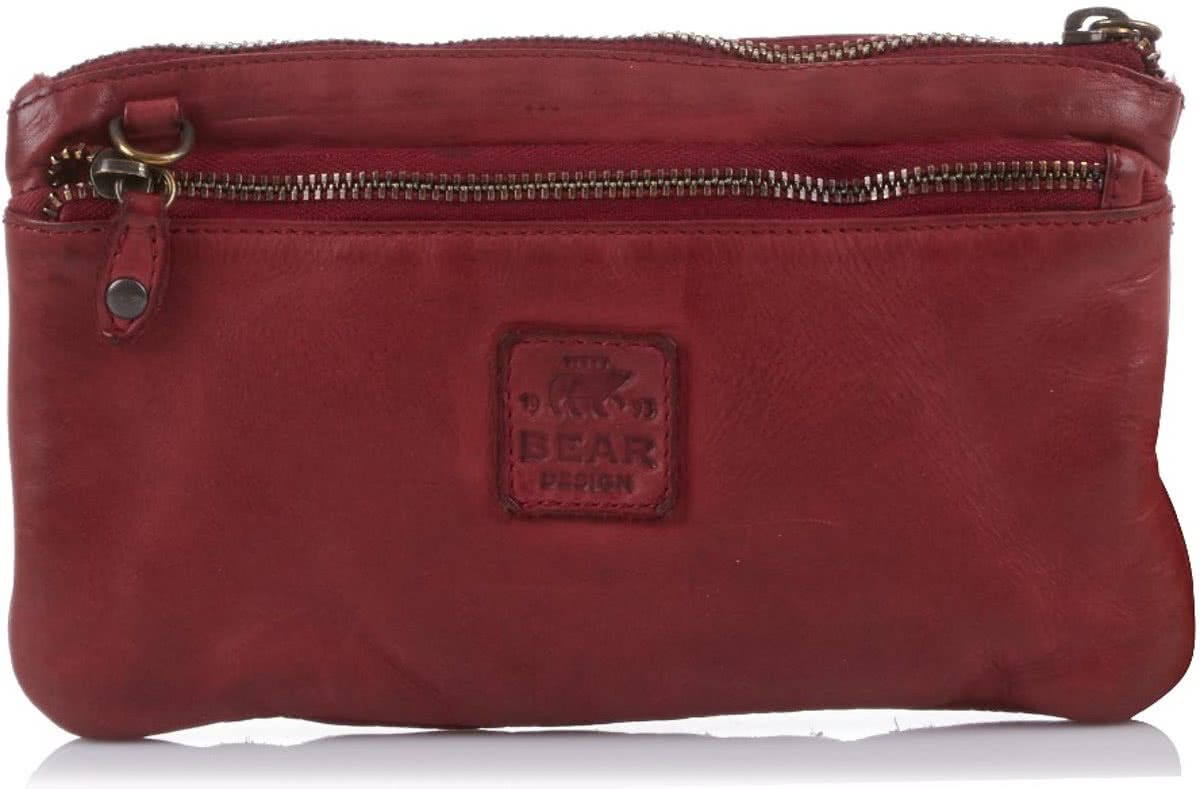 Bear Design Cow Lavato Schoudertas Rood CL13997