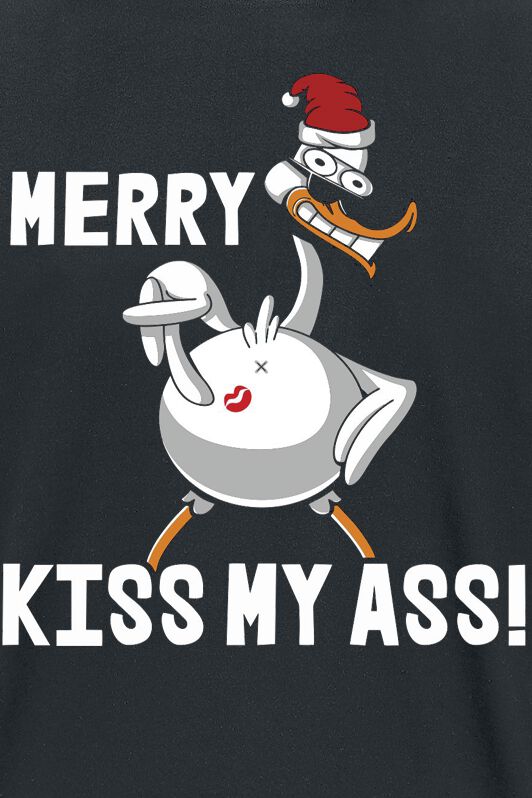 Merry Kiss My Ass! | Tierisch T-Shirt Manches courtes