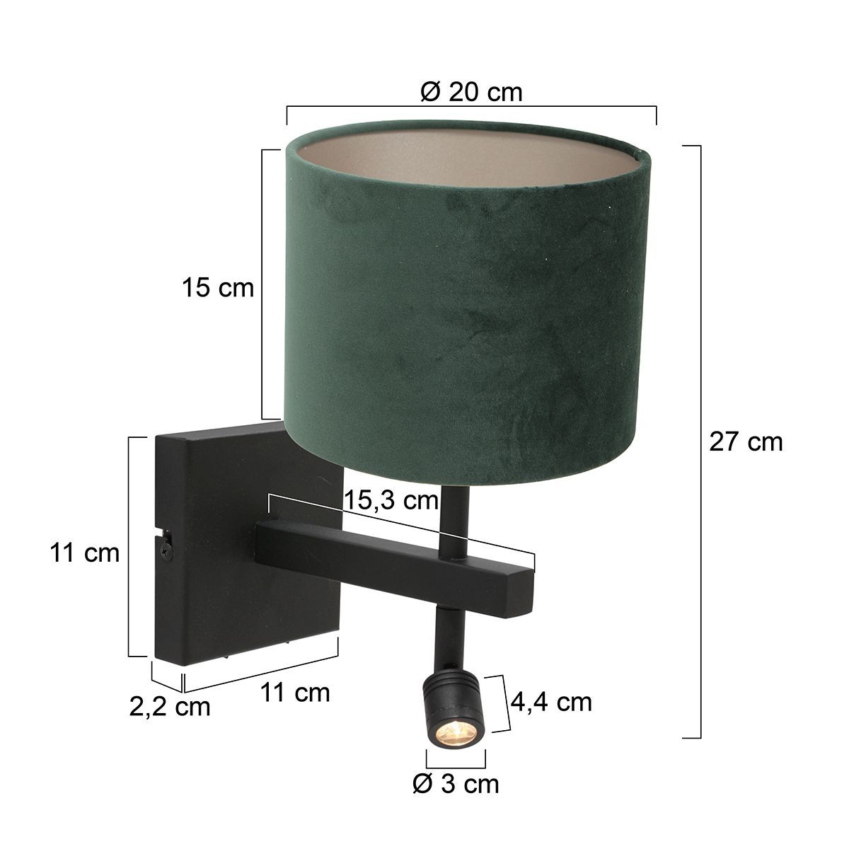 Wandlamp Stang