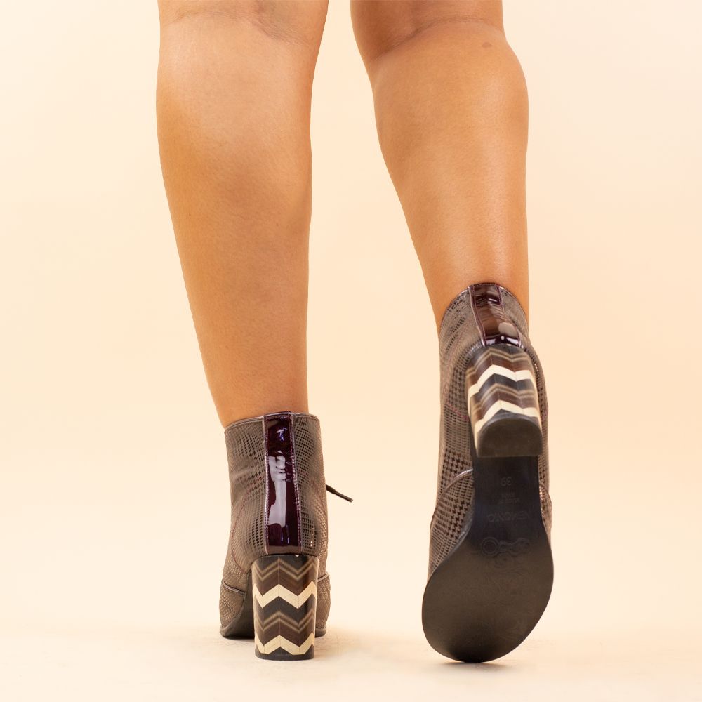 Nemonic 2291 retro shoes brown