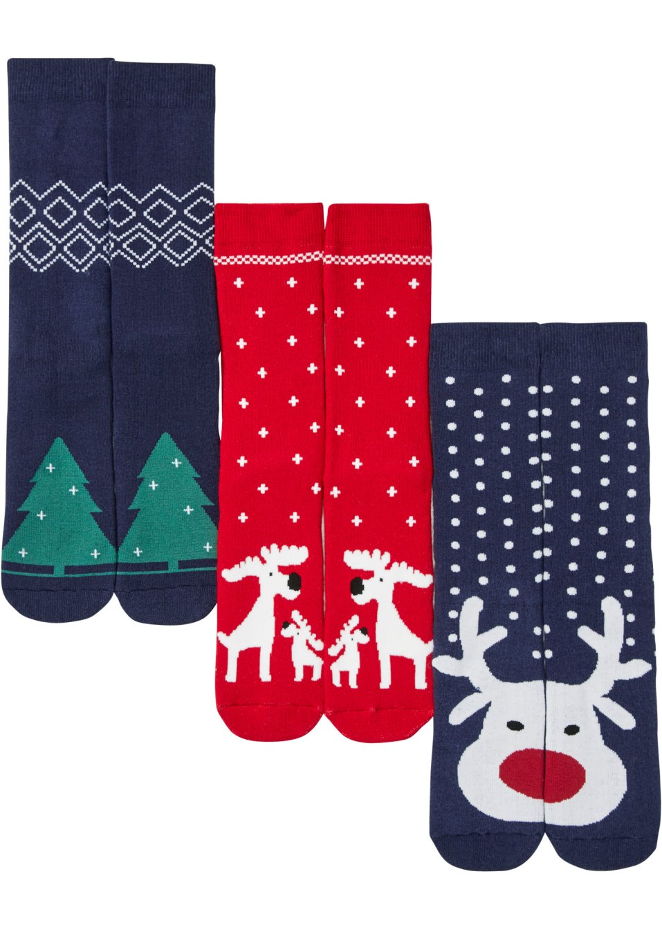 Lot de 3 paires de chaussettes thermo avec intérieur éponge doux et carte cadeau