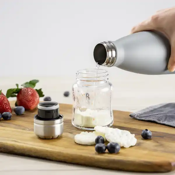 90801 Colour Edelstahl-Isolierflasche, grau