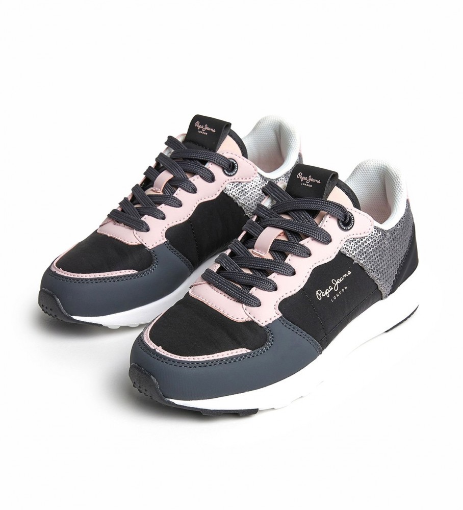Tênis pretos Pepe Jeans York Fancy G