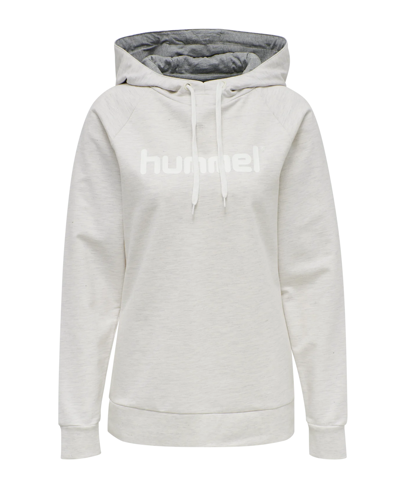 Hummel Cotton Logo Hoody Damen Weiss F9158