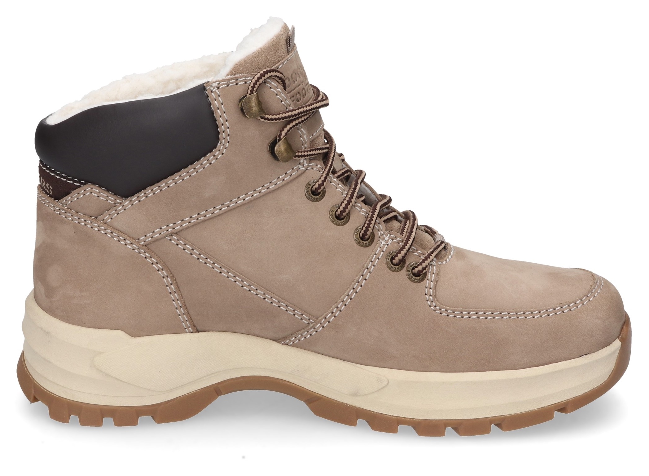 Dockers by Gerli Winterstiefel  High Top Sneaker, Schnürboots mit weich gepolstertem Schaftrand
