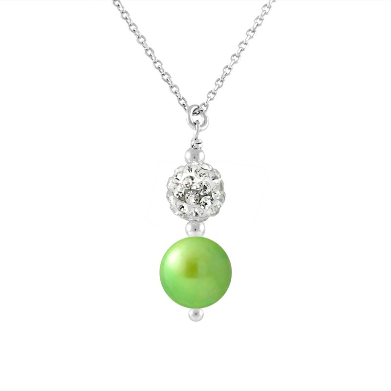 Collier - Goutte cristal - Argent 925