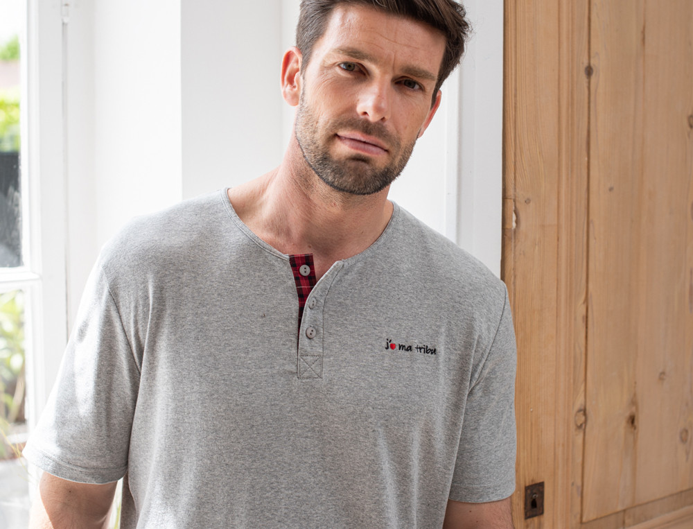 Pyjama short homme-J'aime ma tribu