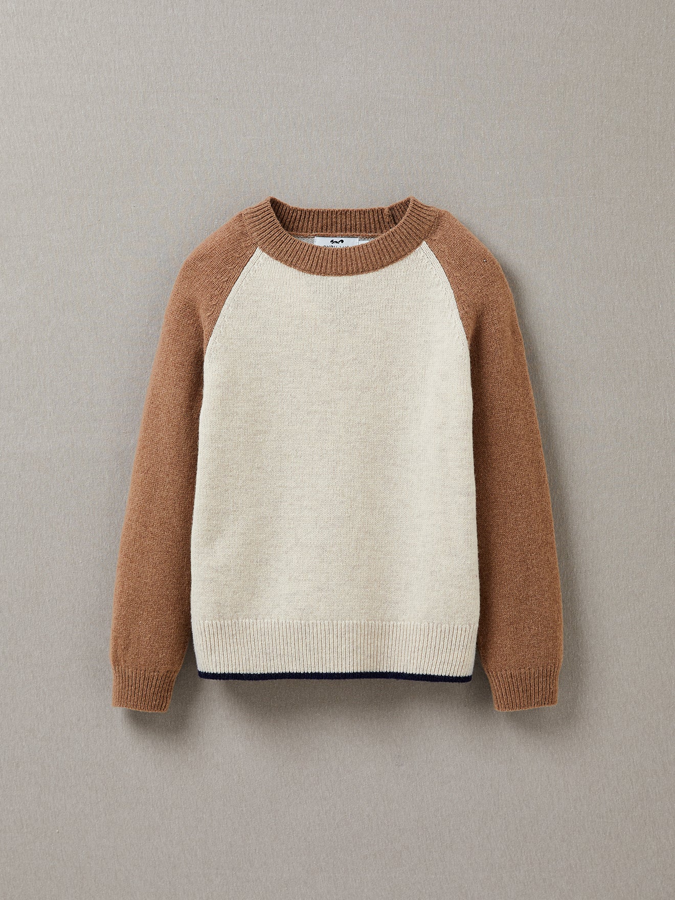 Pull bicolore Garçon en lambswool