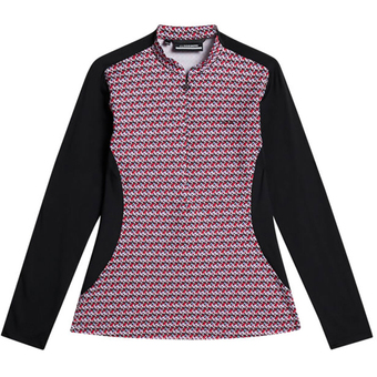 J.Lindeberg Marilyn Half Zip Langarmshirt Black Damen