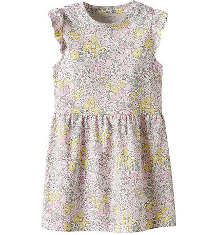 Name It Kleid - Modal - NmfHaile - Bright White/Lemon Baiser