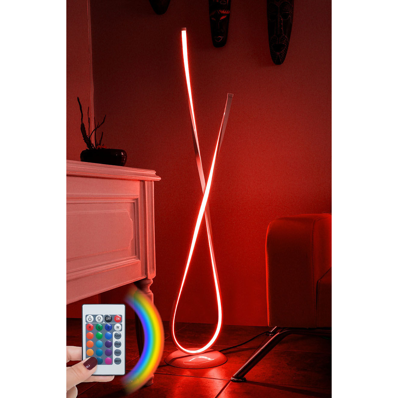 Sheen Lampadaire Van Gogh multicolore - 25x25x120 cm