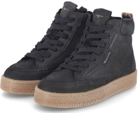 Tamaris - 1-2520345 - Leren Enkellaars - Zwart