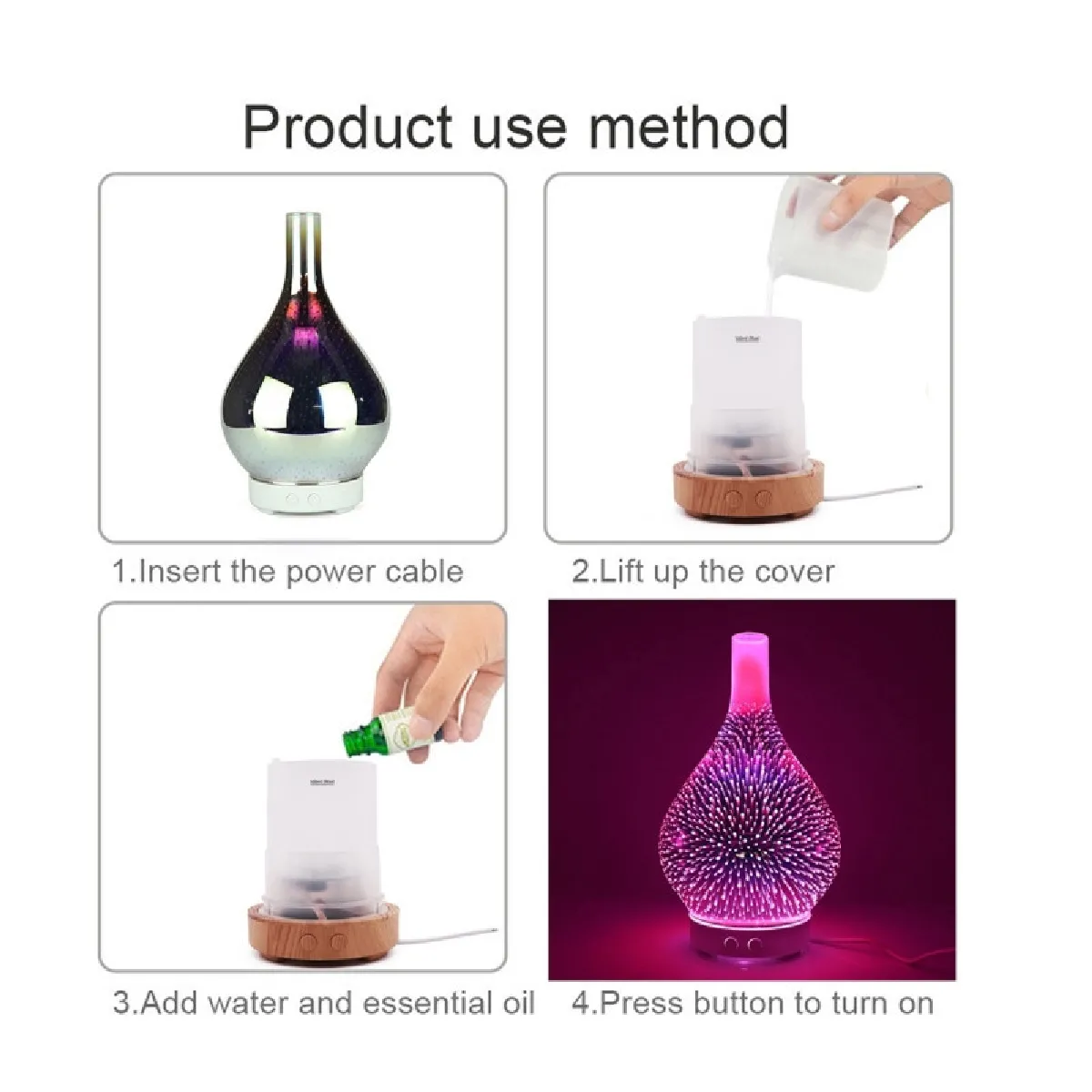 WEWOO Mini humidificateur 3D