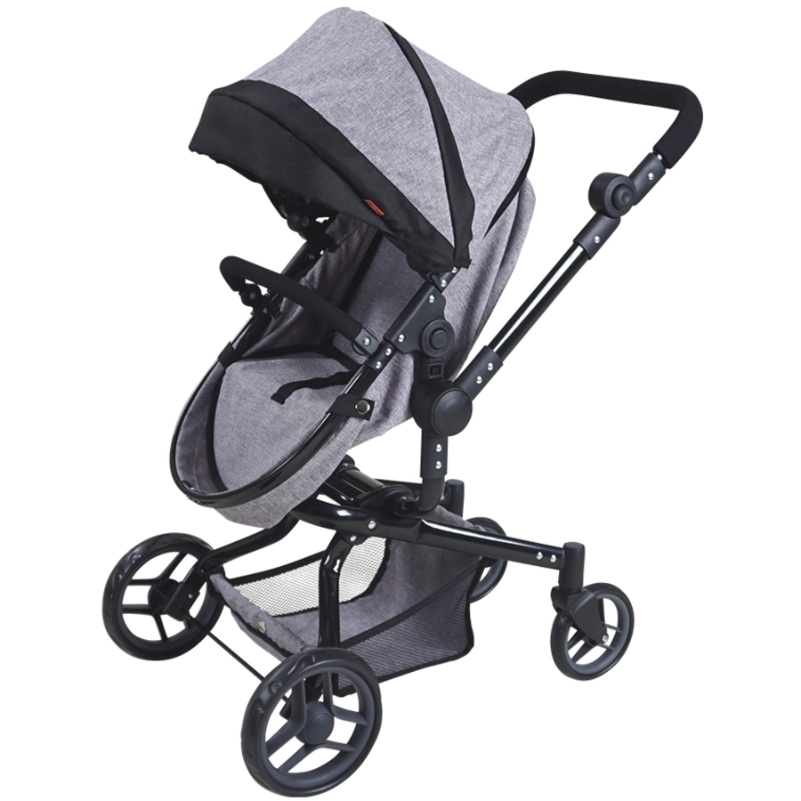knorr toys® Puppenwagen Boonk - stone black grau