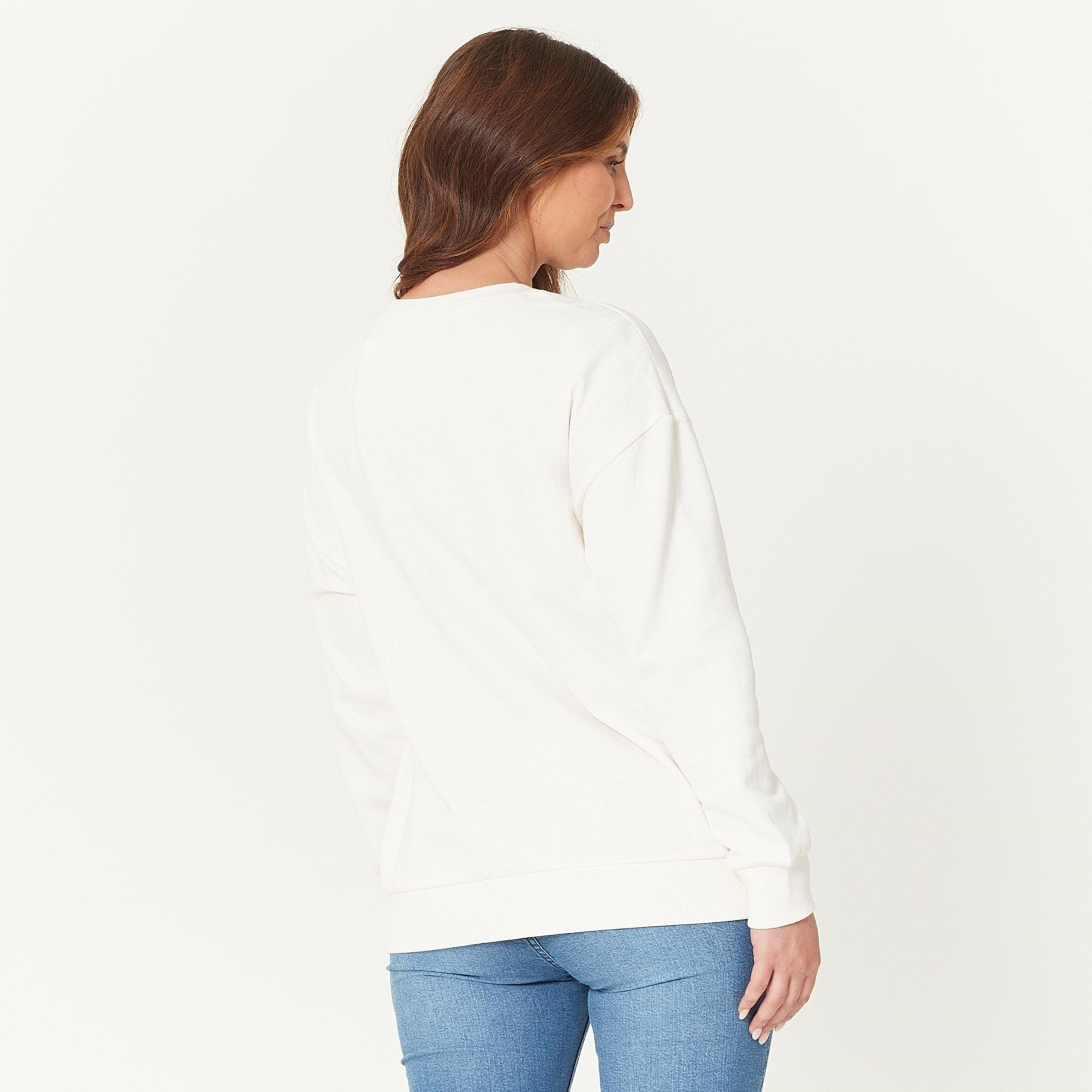 Character Disney Flower Detail Graphic Sweat