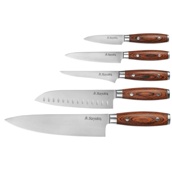 Trousse 5 couteaux de cuisine Sayuto Pakka X50 Sayuto