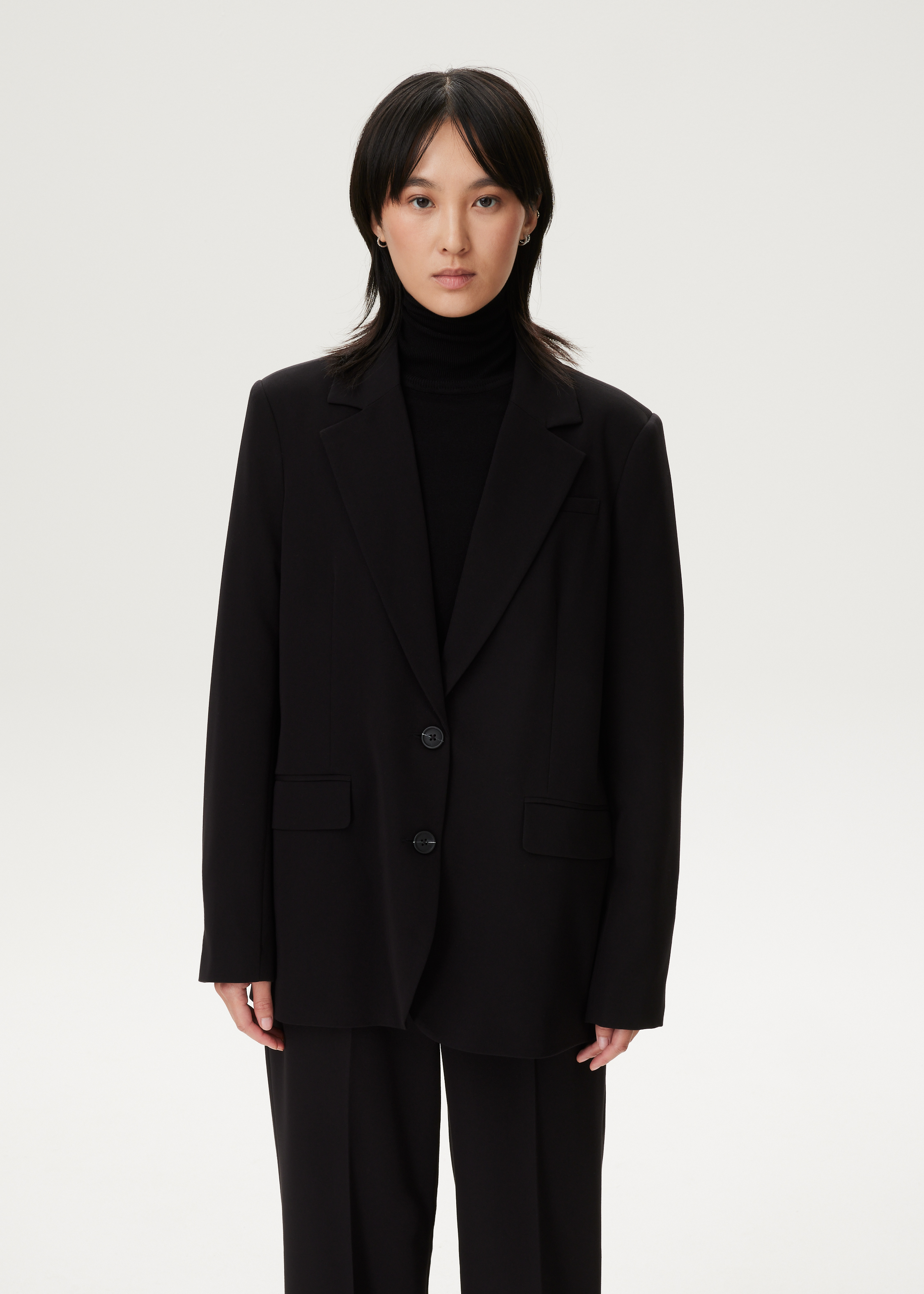 Blazer van twill kwaliteit