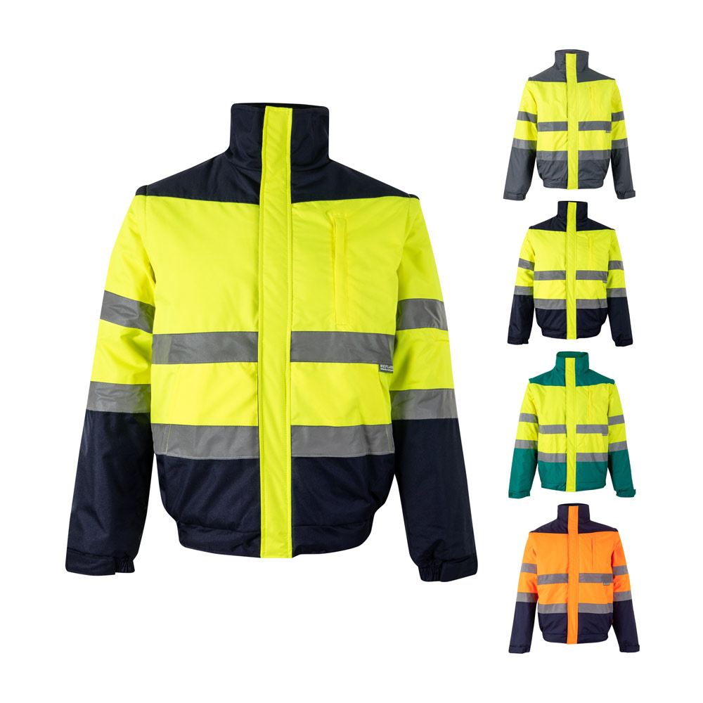 Velilla 36060 - Veste rembourrée bicolore (180g/m²) en polyester (100%), avec finition PU