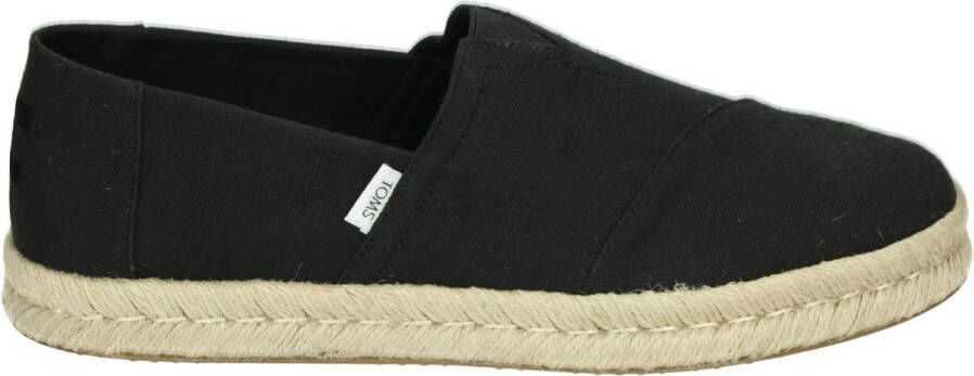 TOMS Instappers Heren Alp Rope 2.0 Maat: 44 5 Materiaal: Canvas Kleur: Zwart