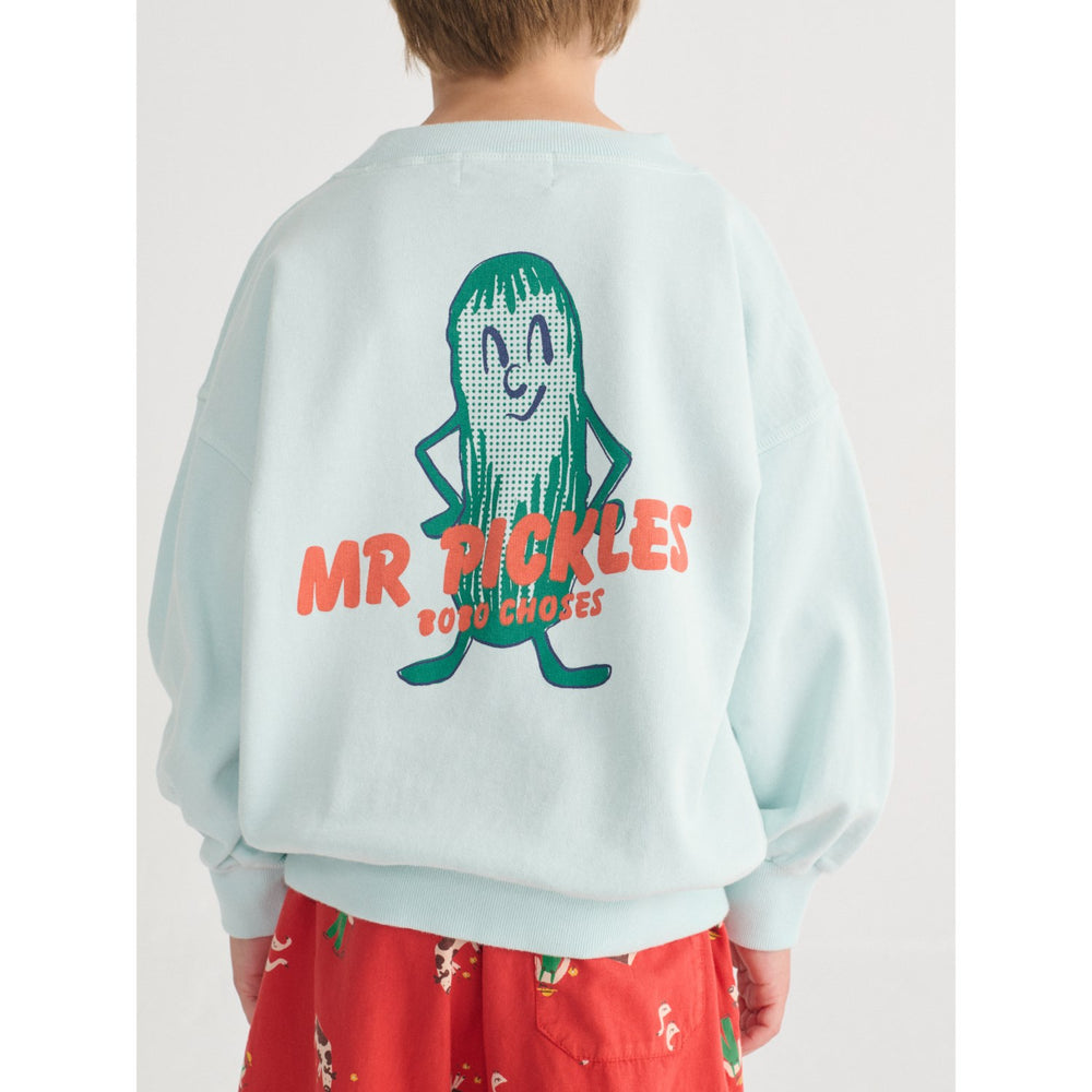 Køb Bobo Choses Light Blue Mr Pickles Sweatshirt