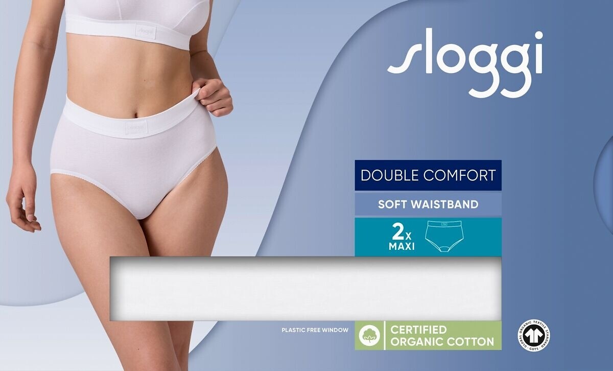 SLOGGI<br>Conjunto de 2 maxi slips Double Comfort