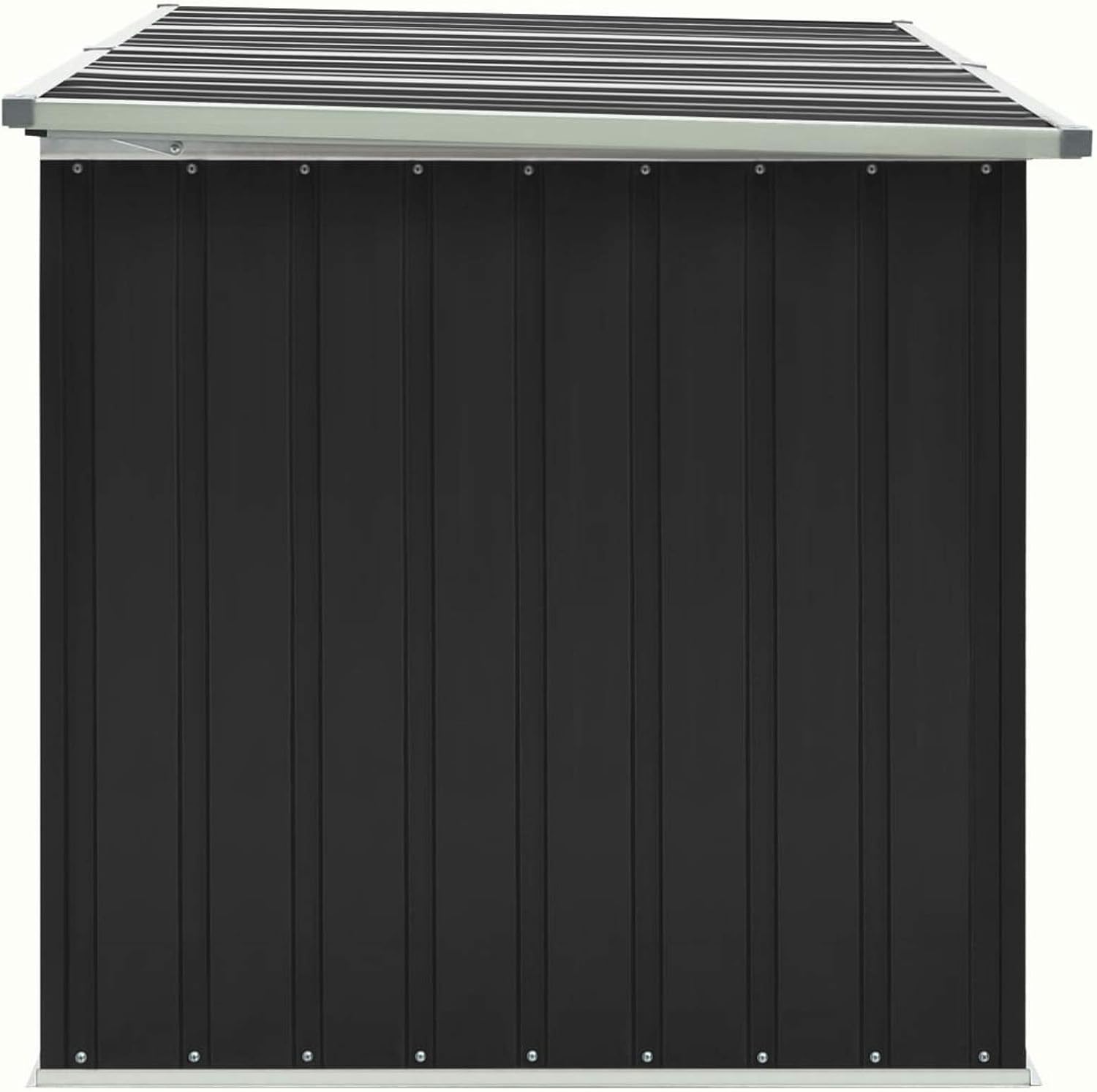 Gartenbox Metall Gartenbox wasserdicht XXL Auflagenbox Metall Aufbewahrungsbox Garten Outdoor Box Kissenbox für Garten-Anthrazit-171 x 99 x 93 cm