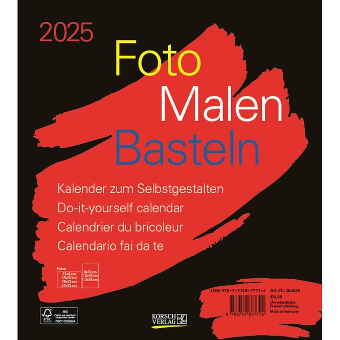 Kalender zum Selbstgestalten - 2025