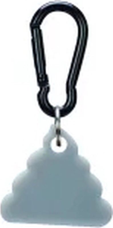 Beeztees - Veiligheidslampje Poopy - Wit - Silicone - Spatwaterdicht