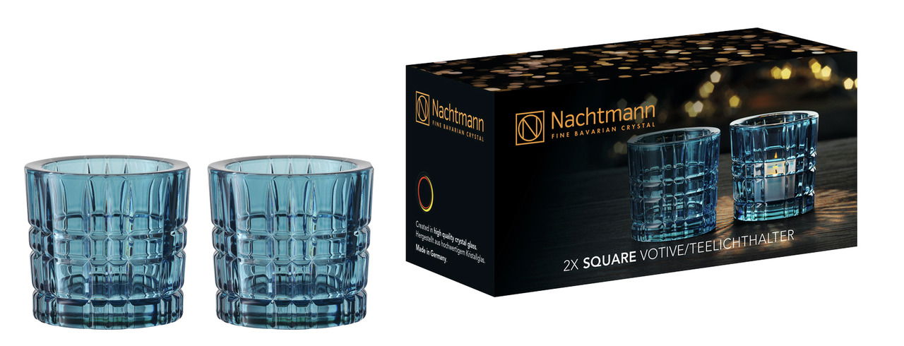 Nachtmann Teelichthalter 2er Set SQUARE