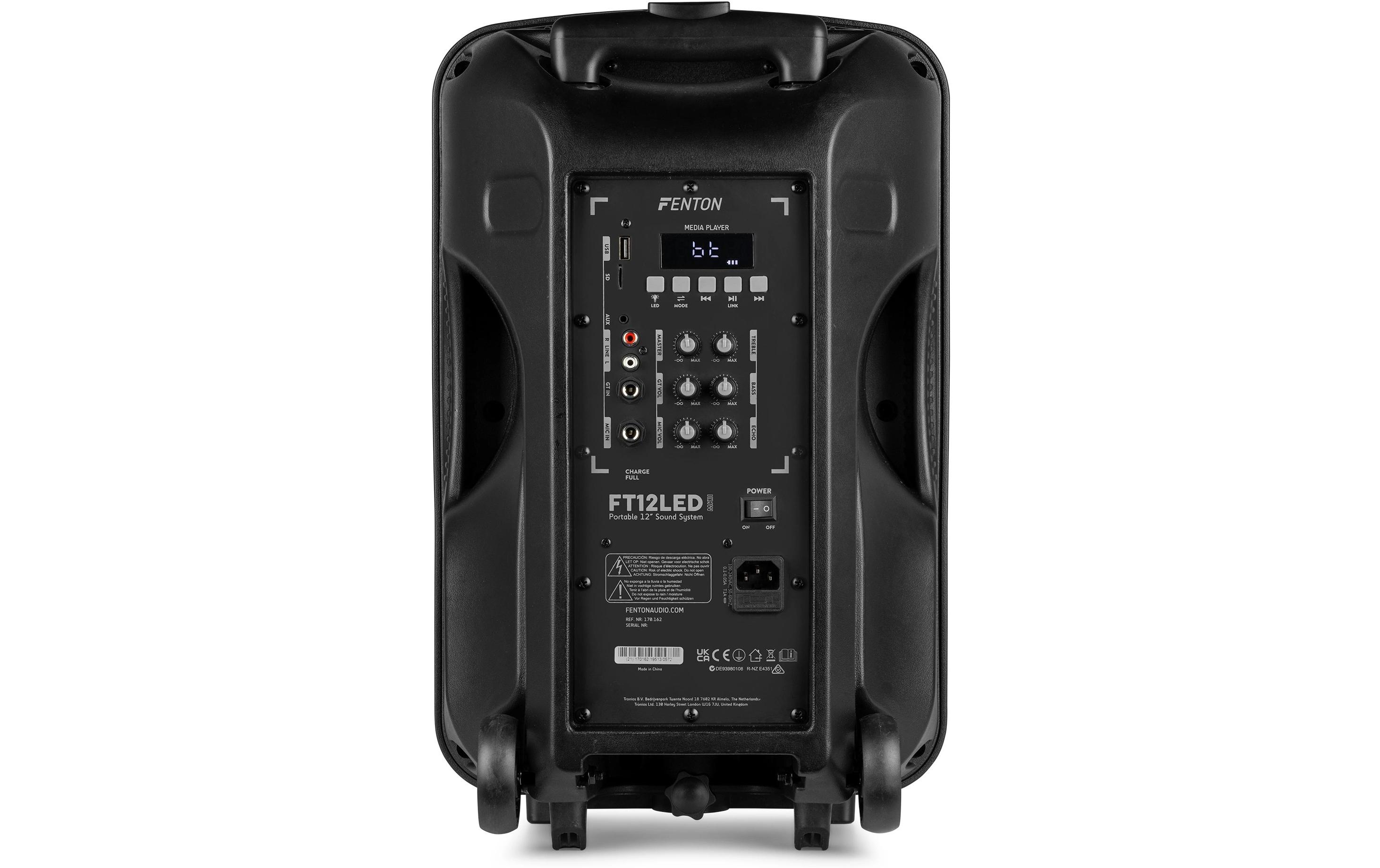 Lautsprecher FT12 lED MK2<br>Tragbarer PA-Lautsprecher mit LED